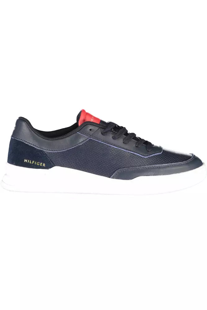 Blue Leather Men Sneaker - The Luxe Alliance