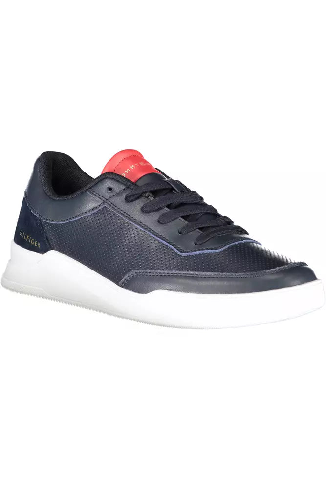 Blue Leather Men Sneaker - The Luxe Alliance