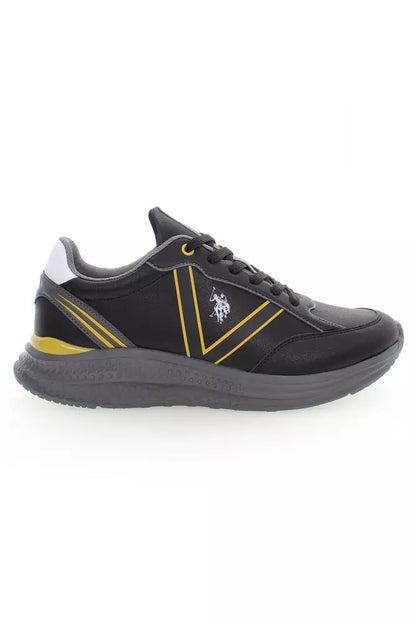  - Black Polyester Men Sneaker