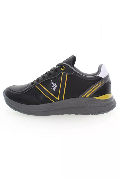  - Black Polyester Men Sneaker