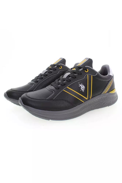  - Black Polyester Men Sneaker