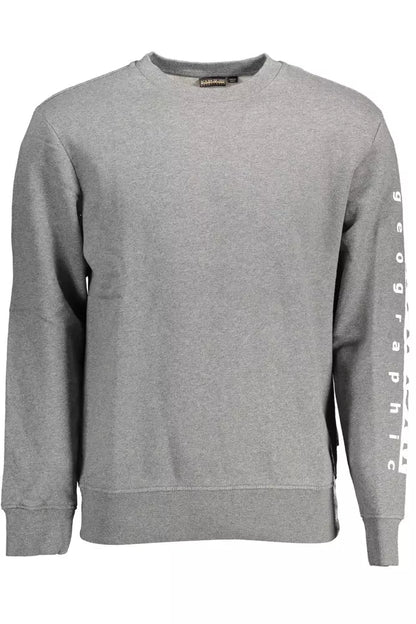  - Gray Cotton Men Sweater