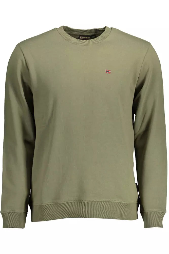  - Green Cotton Men Sweater