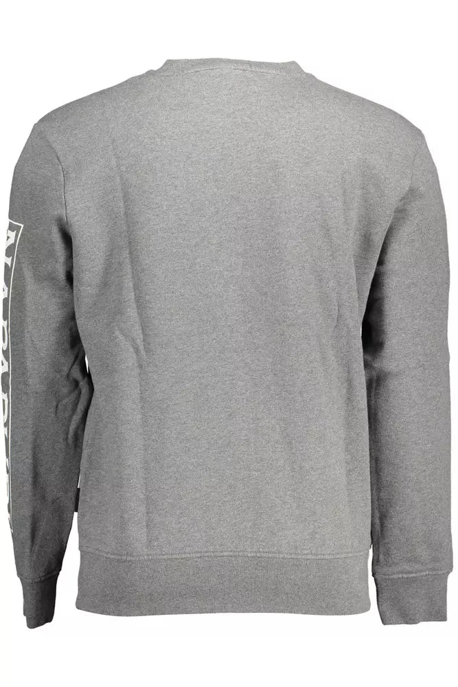  - Gray Cotton Men Sweater