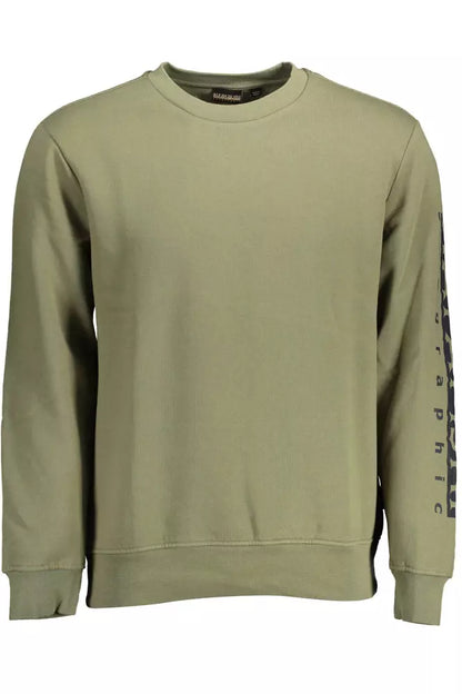  - Green Cotton Men Sweater