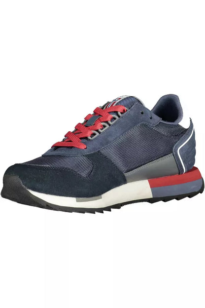  - Blue Leather Men Sneaker