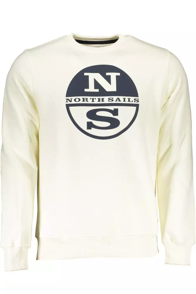  - White Cotton Men Sweater