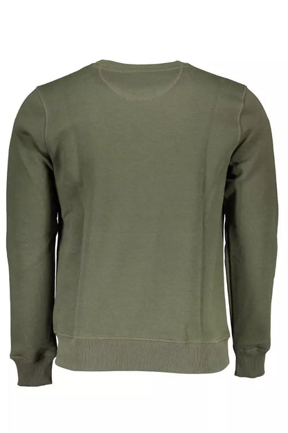  - Green Cotton Men Sweater