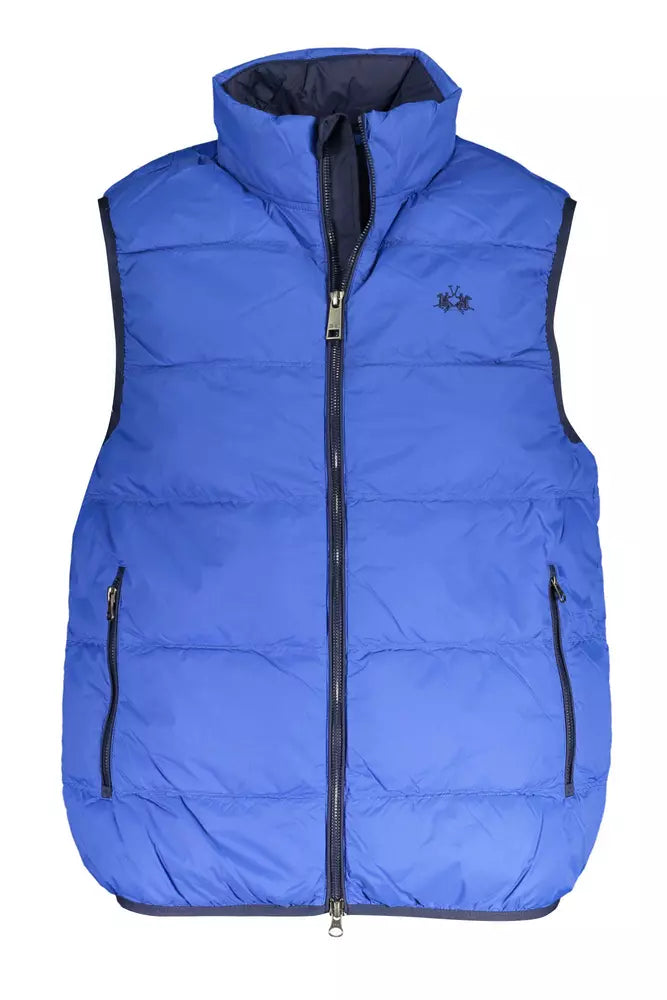  - Blue Polyamide Men Jacket