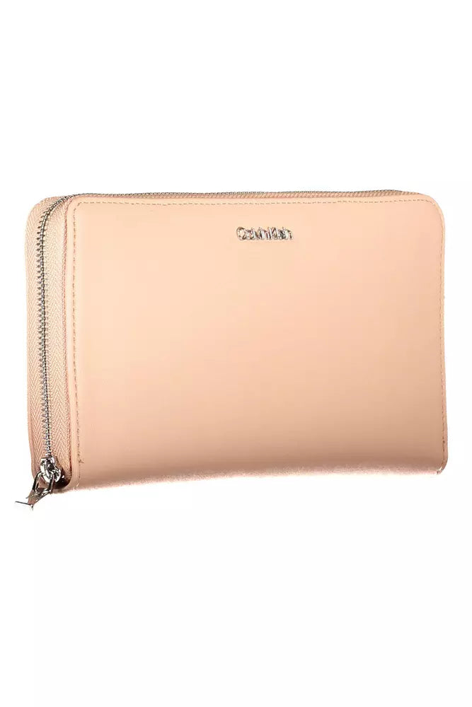 Pink Polyethylene Women Wallet