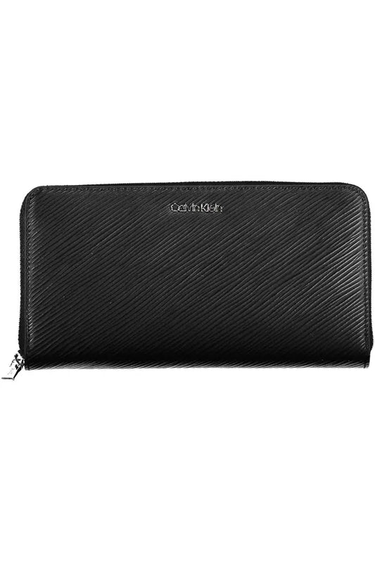 Black Polyethylene Women Wallet - The Luxe Alliance