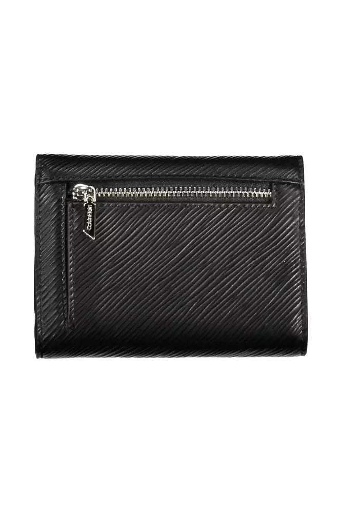 Black Polyethylene Women Wallet - The Luxe Alliance