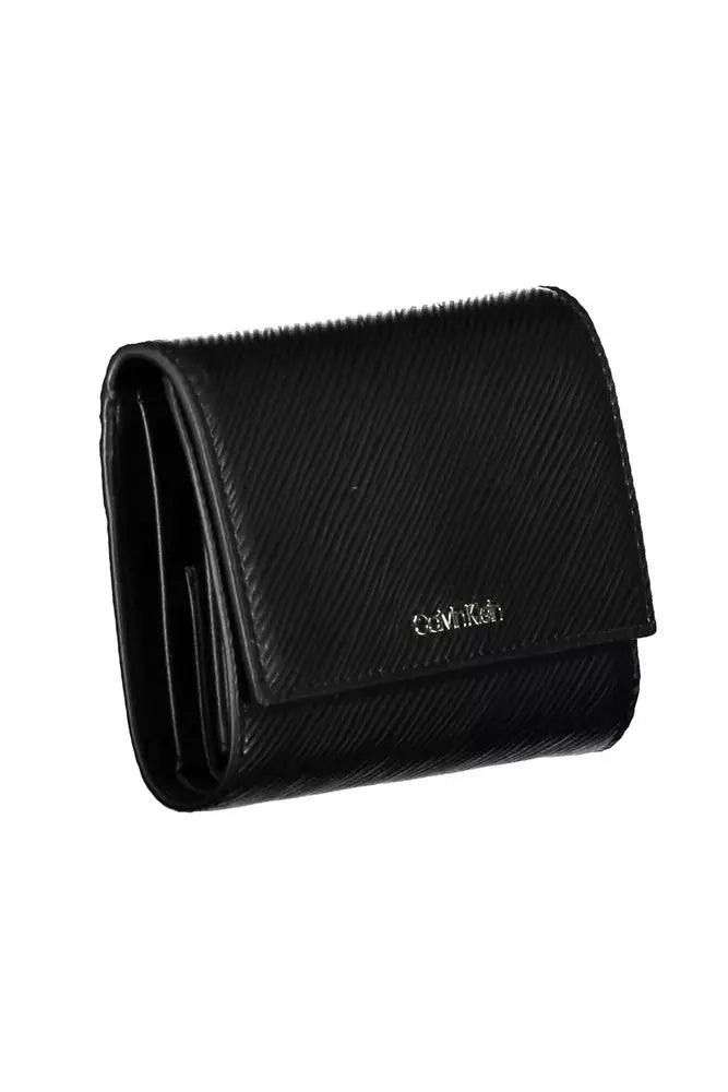 Black Polyethylene Women Wallet - The Luxe Alliance