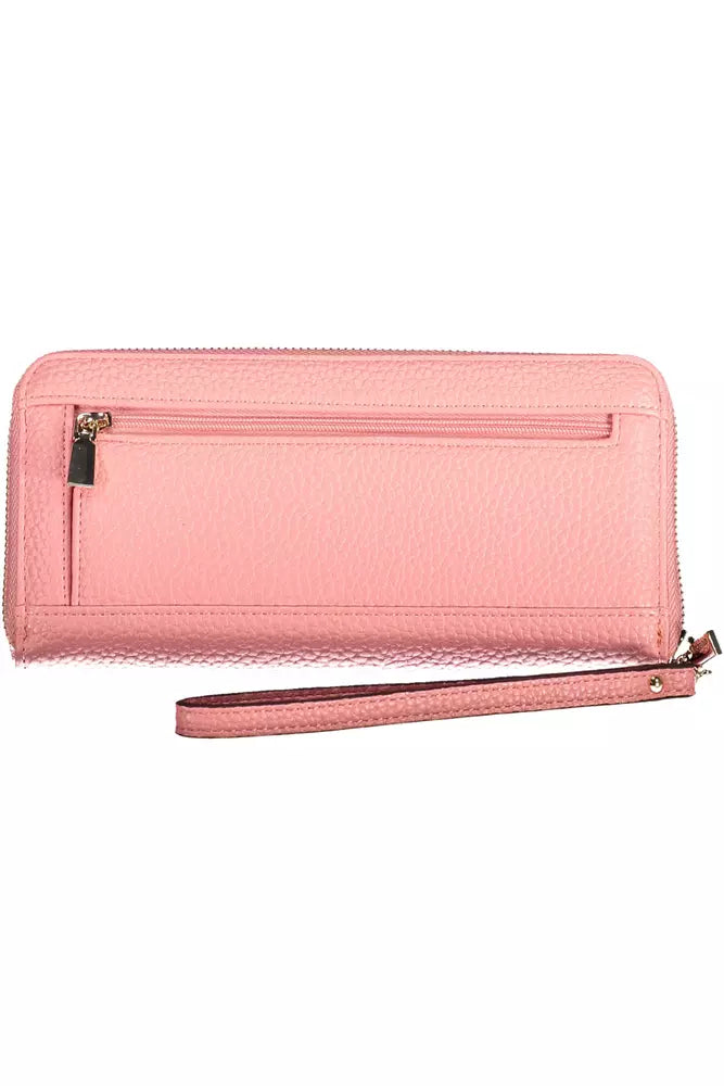  - Pink Polyethylene Women Wallet