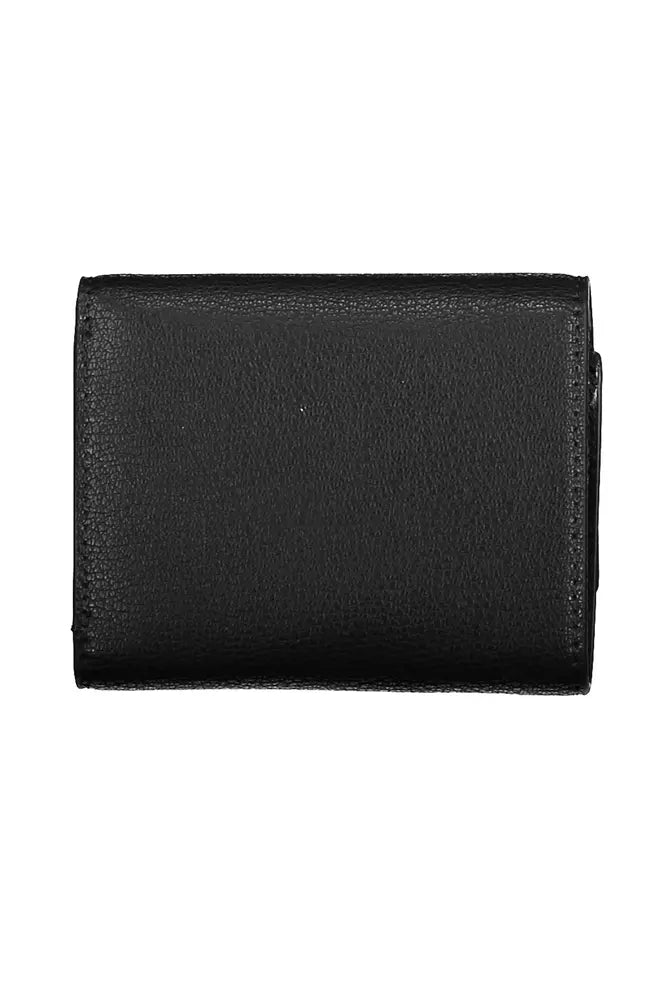 Black Polyester Women Wallet - The Luxe Alliance