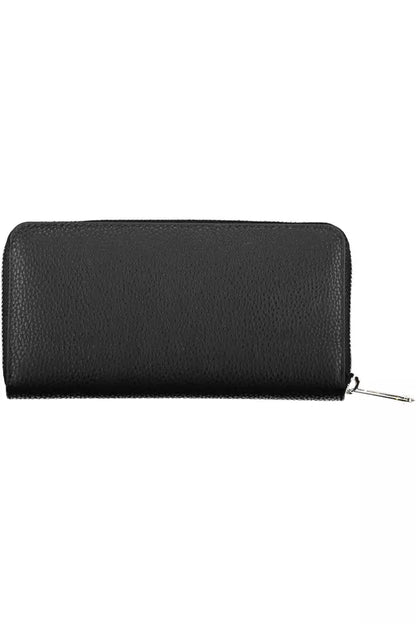 Black Polyethylene Women Wallet - The Luxe Alliance