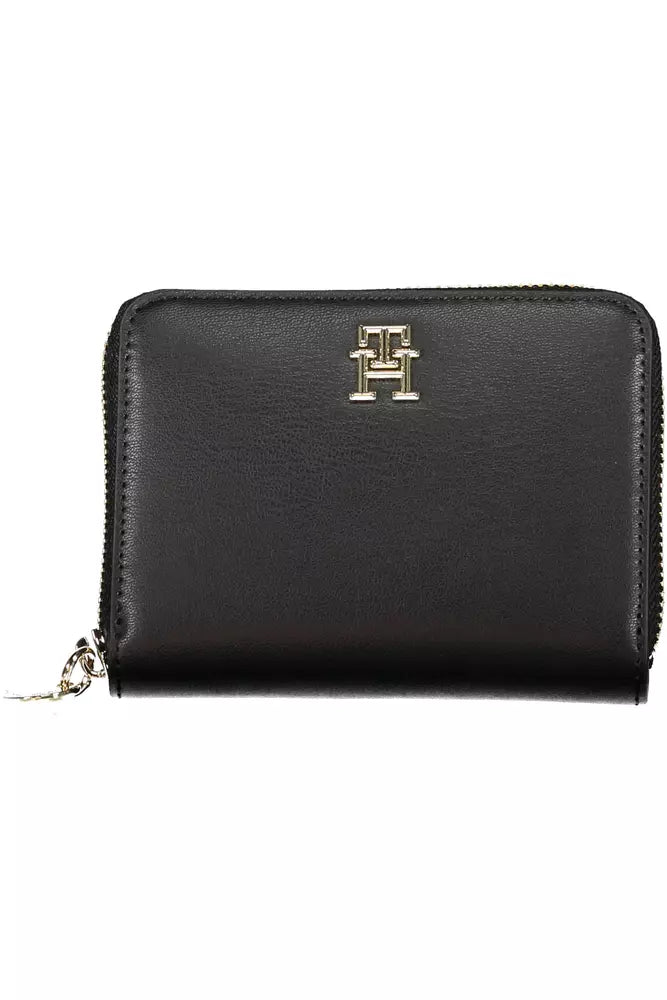 Black Polyethylene Women Wallet - The Luxe Alliance