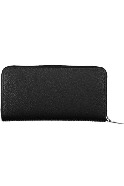 Black Polyester Women Wallet - The Luxe Alliance