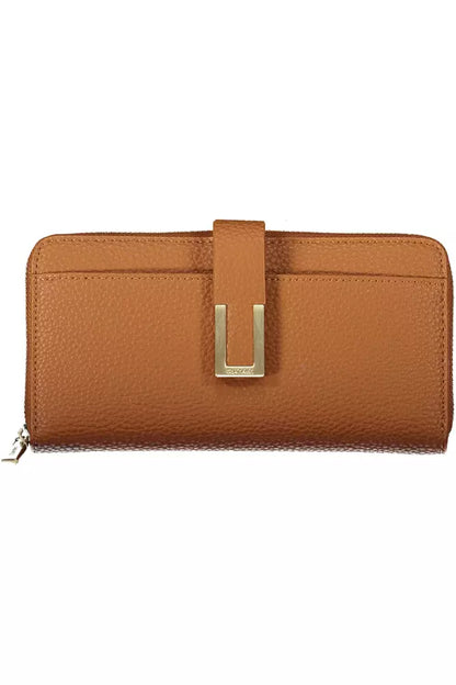 Brown Polyester Women Wallet