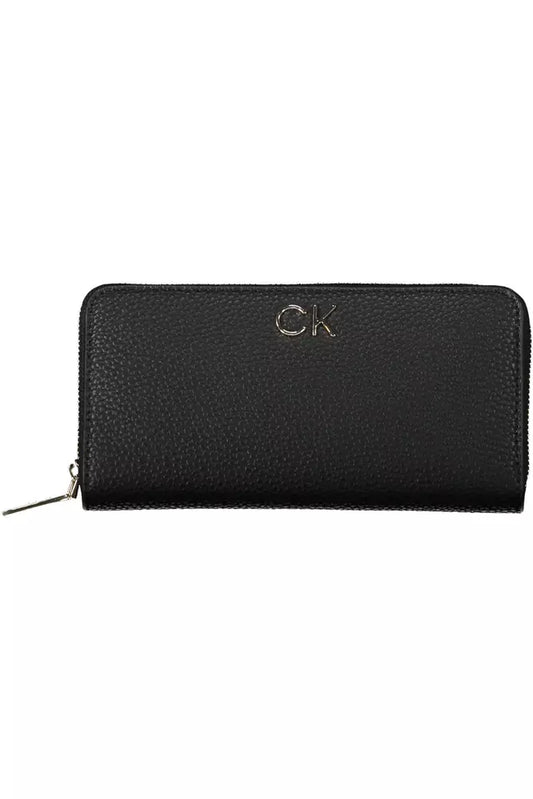 Black Polyester Women Wallet - The Luxe Alliance