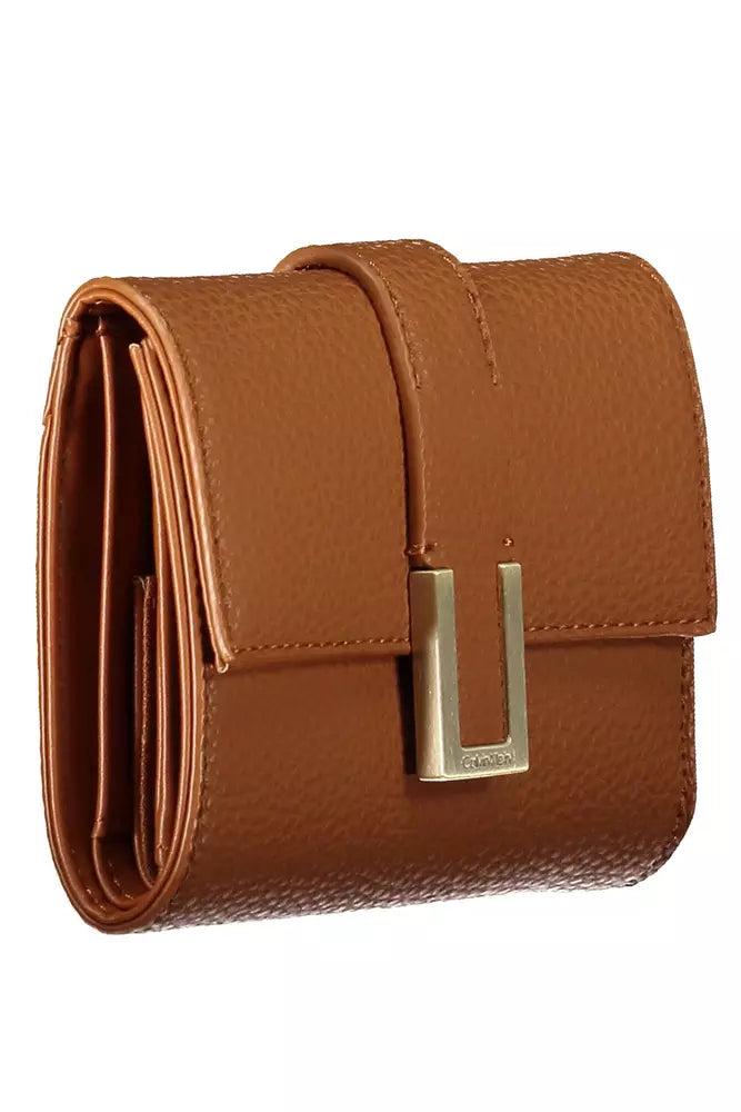 Brown Polyester Women Wallet - The Luxe Alliance