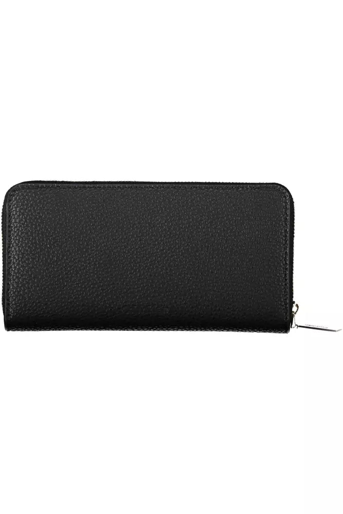 Black Polyester Women Wallet - The Luxe Alliance