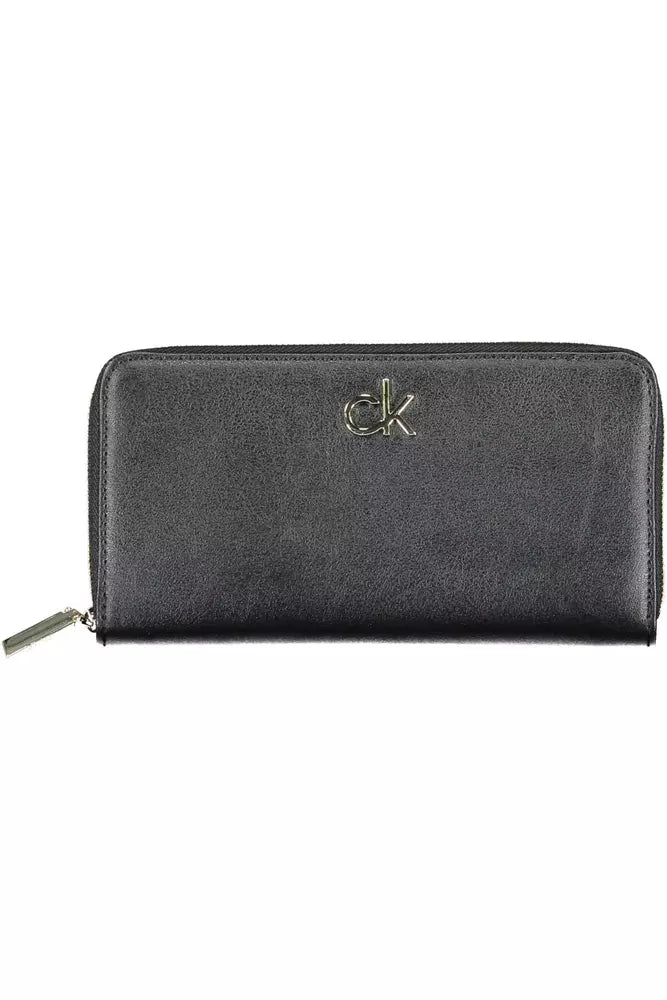 Black Polyvinylchloride Women Wallet - The Luxe Alliance