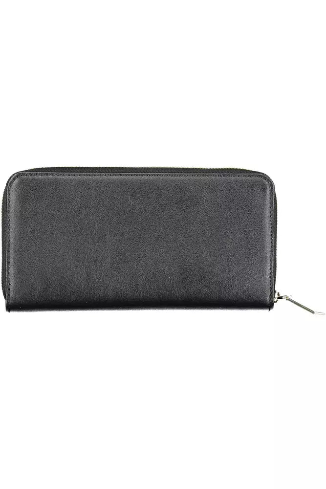 Black Polyvinylchloride Women Wallet - The Luxe Alliance