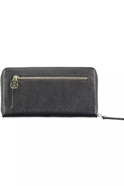 Black Polyethylene Women Wallet - The Luxe Alliance