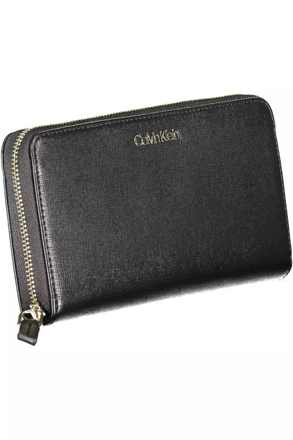 Black Polyethylene Women Wallet - The Luxe Alliance