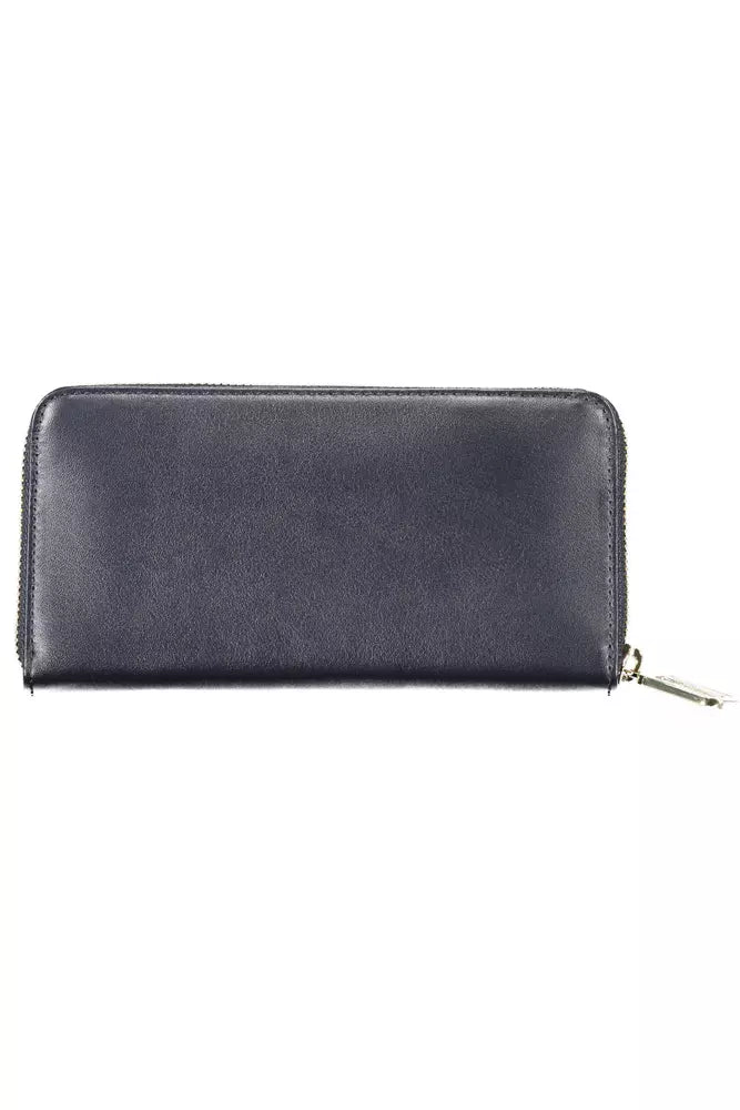 Blue Leather Women Wallet - The Luxe Alliance