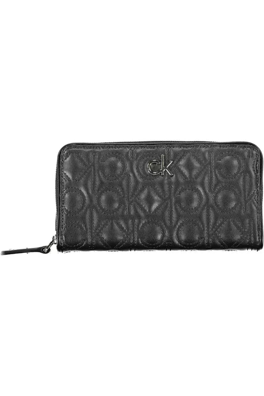 Black Polyethylene Women Wallet - The Luxe Alliance