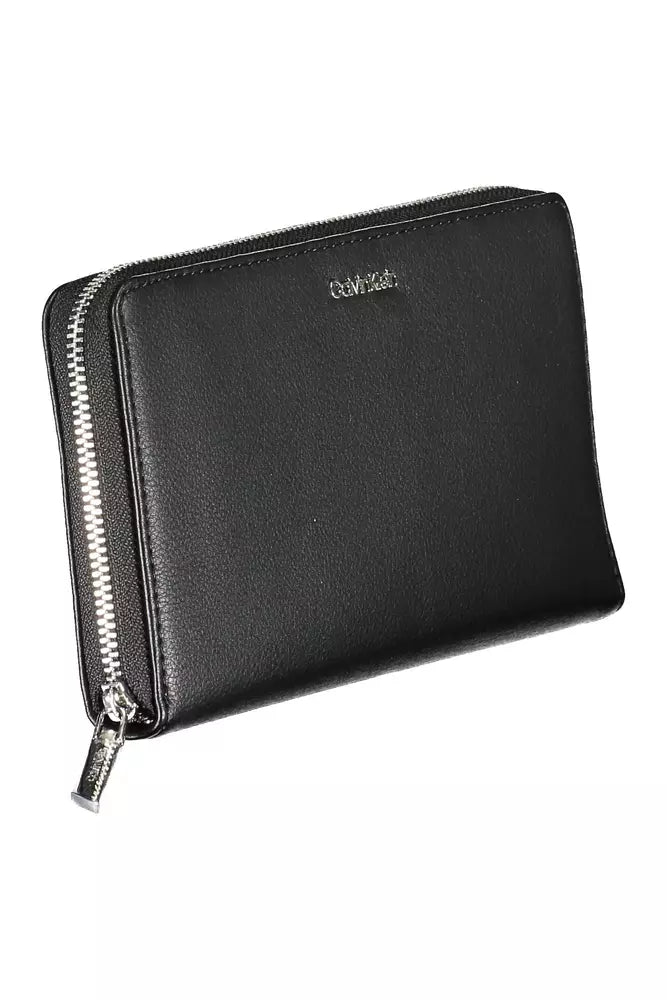 Black Polyethylene Women Wallet - The Luxe Alliance