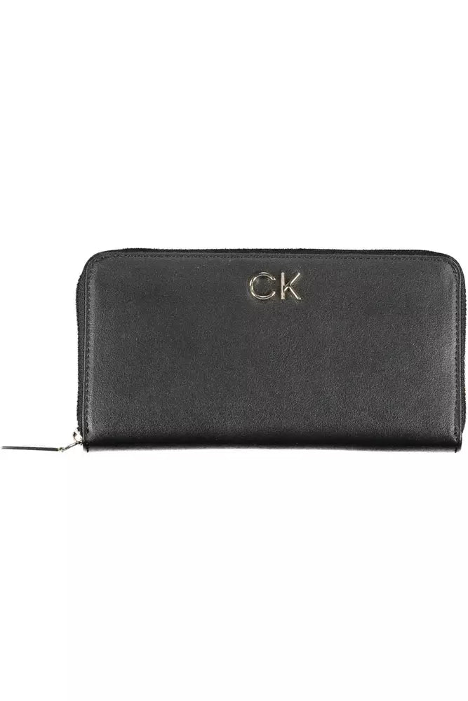 Black Polyethylene Women Wallet - The Luxe Alliance