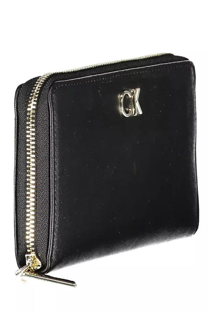 Black Polyethylene Women Wallet - The Luxe Alliance