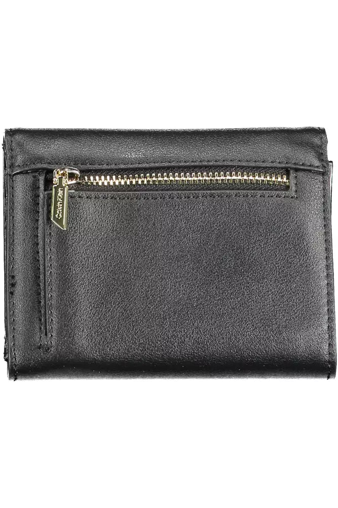 Black Polyethylene Women Wallet - The Luxe Alliance