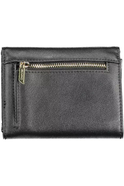 Black Polyethylene Women Wallet - The Luxe Alliance