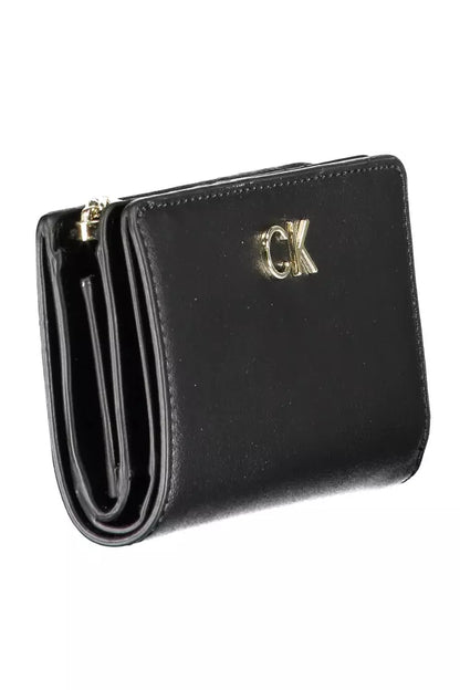 Black Polyethylene Women Wallet - The Luxe Alliance