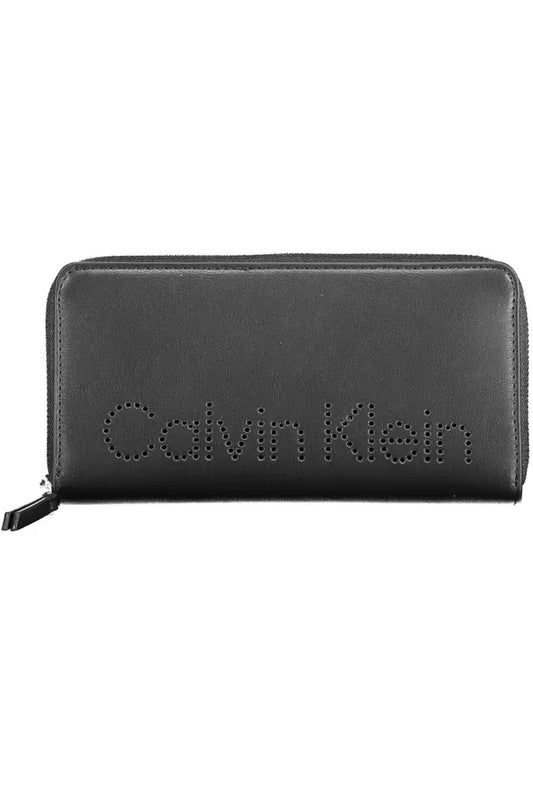 Black Polyethylene Women Wallet - The Luxe Alliance