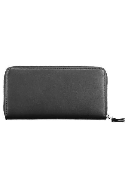 Black Polyethylene Women Wallet - The Luxe Alliance