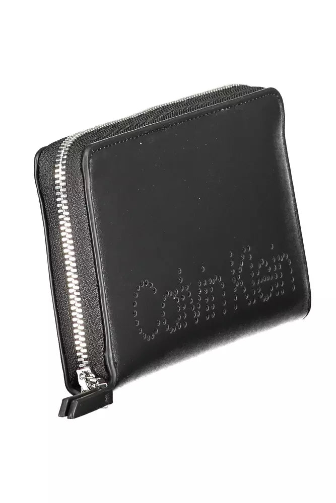 Black Polyethylene Women Wallet - The Luxe Alliance