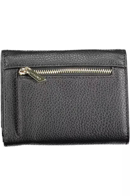 Black Polyethylene Women Wallet - The Luxe Alliance