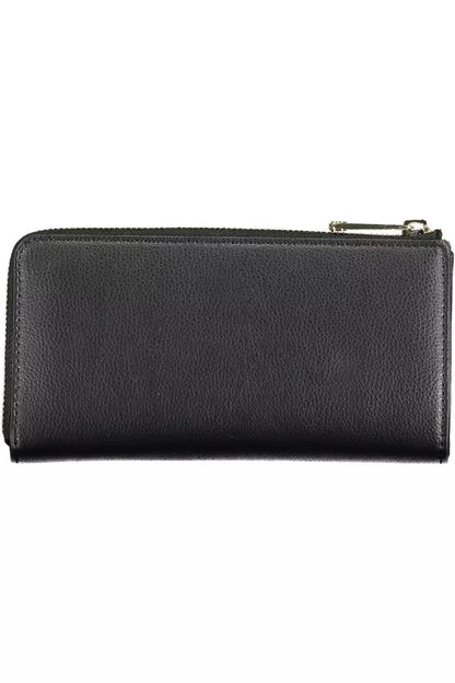 Black Polyethylene Women Wallet - The Luxe Alliance