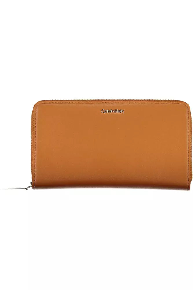 Brown Polyethylene Women Wallet