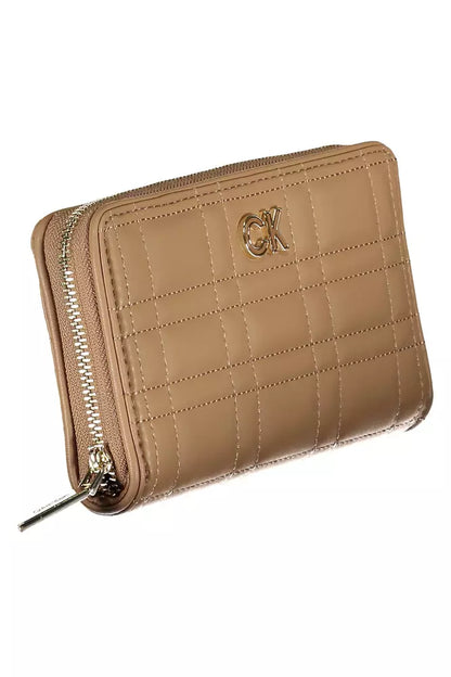  - Beige Polyester Women Wallet