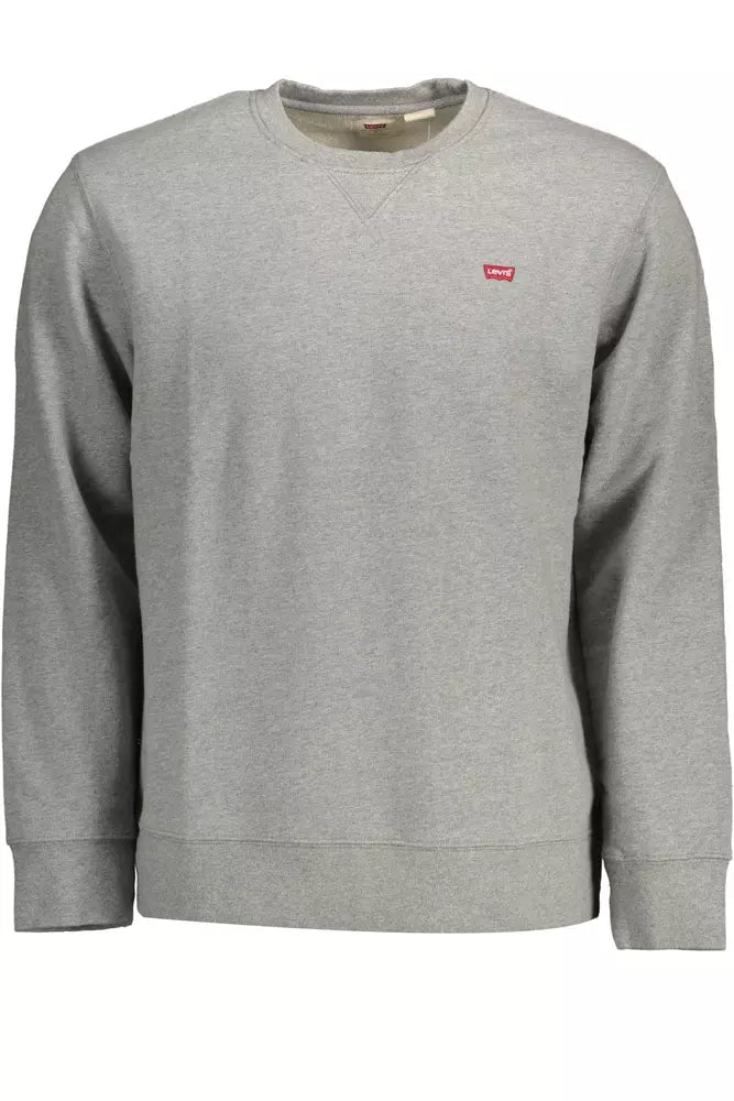  - Gray Cotton Men Sweater