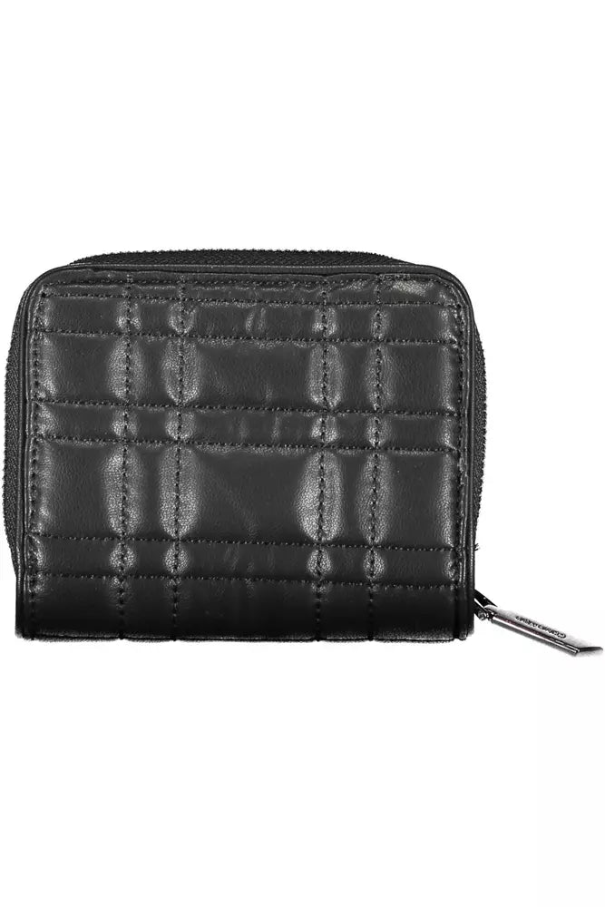 Black Polyester Women Wallet