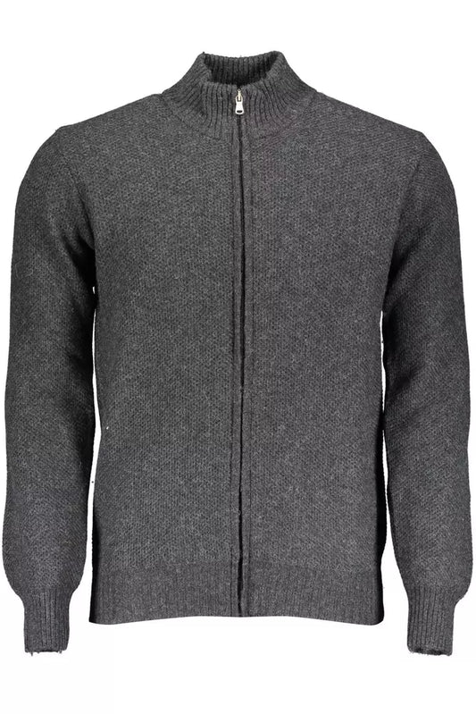  - Gray Wool Men Cardigan