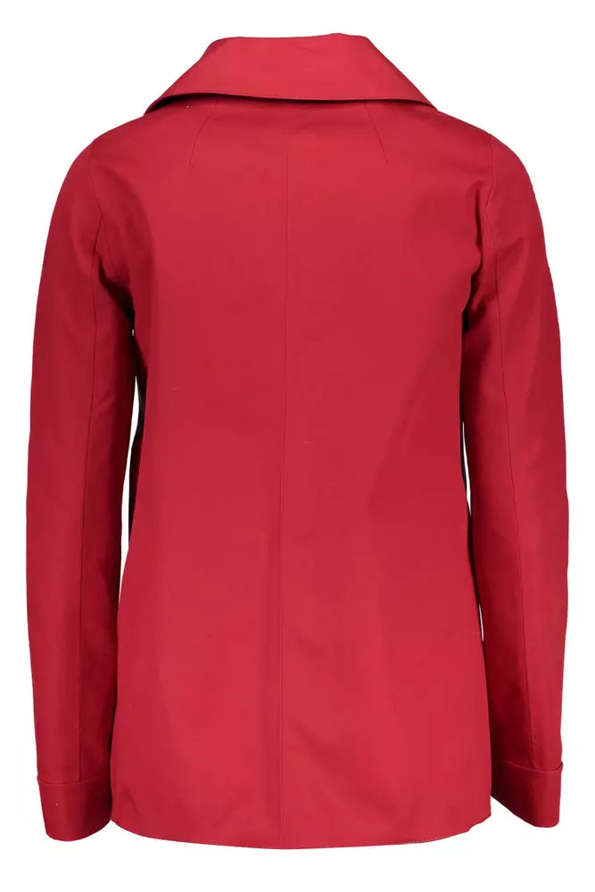  - Red Cotton Women Jacket