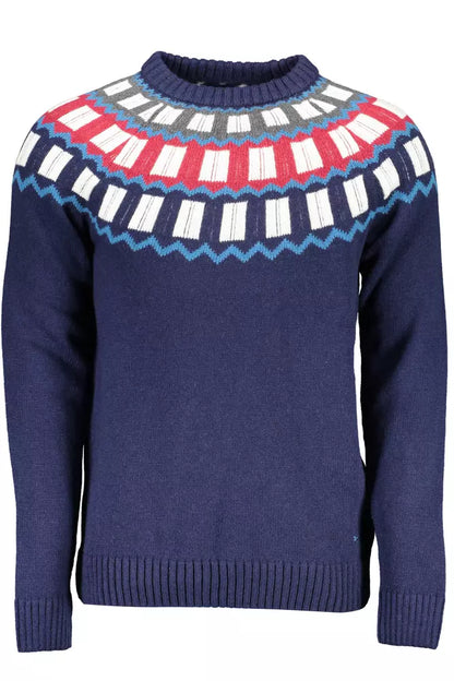  - Blue Wool Men Sweater